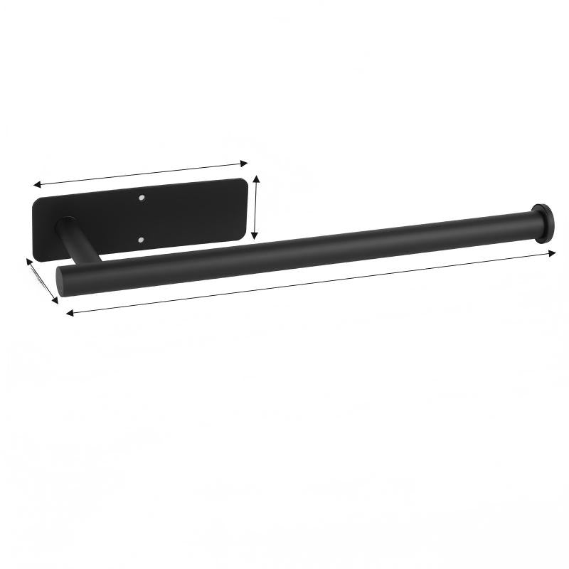 Paper Towel Holder Stainless Steel Wall Mounted Adhesive Installation