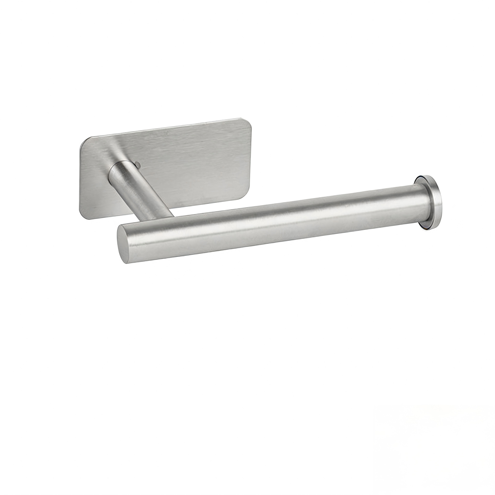 Paper Towel Holder Stainless Steel Wall Mounted Adhesive Installation
