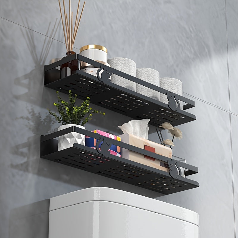 StarkerRaum: Wall Shelf for Bathroom – Durable Cast Iron Shelf, Multifunctional & Stable for Shower & Bathroom Organization