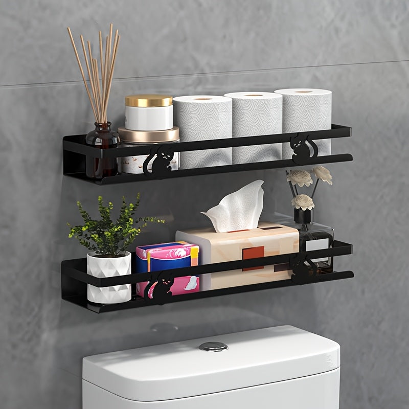 StarkerRaum: Wall Shelf for Bathroom – Durable Cast Iron Shelf, Multifunctional & Stable for Shower & Bathroom Organization