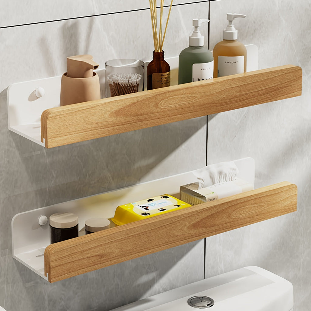 StrongTray: Wall Shelf Shower – Modern Wrought Iron Shelf, Stable & Floating Without Drilling for Bathroom Organization
