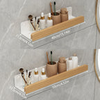 StrongTray: Wall Shelf Shower – Modern Wrought Iron Shelf, Stable & Floating Without Drilling for Bathroom Organization