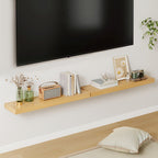 StorageWood: Wall Shelves Hanging – Stable, Decorative & Space-Saving with Solid Wood Design for Living Room & Kitchen