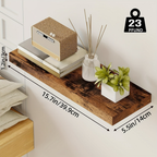 StorageWood: Wall Shelves Hanging – Stable, Decorative & Space-Saving with Solid Wood Design for Living Room & Kitchen