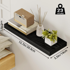 StorageWood: Wall Shelves Hanging – Stable, Decorative & Space-Saving with Solid Wood Design for Living Room & Kitchen