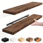 StorageWood: Wall Shelves Hanging – Stable, Decorative & Space-Saving with Solid Wood Design for Living Room & Kitchen