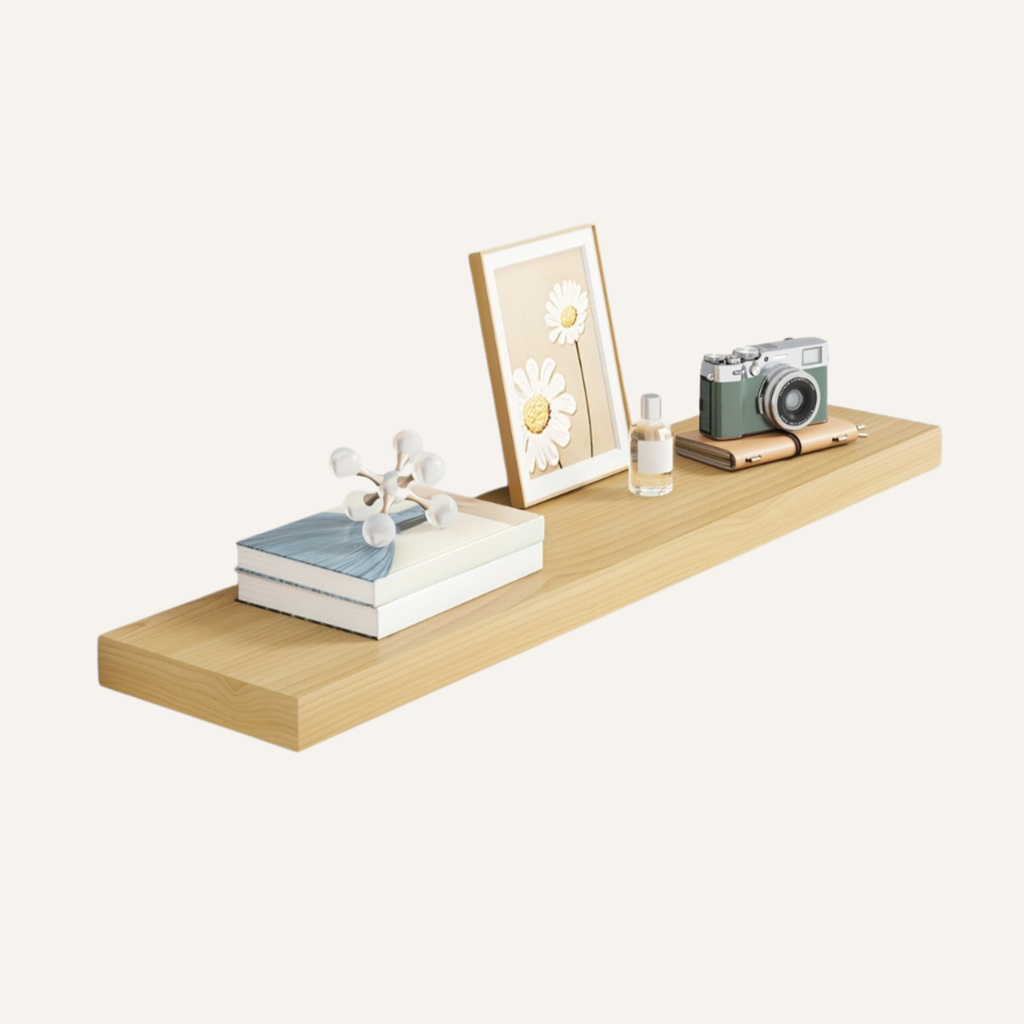 StorageWood: Wall Shelves Hanging – Stable, Decorative & Space-Saving with Solid Wood Design for Living Room & Kitchen