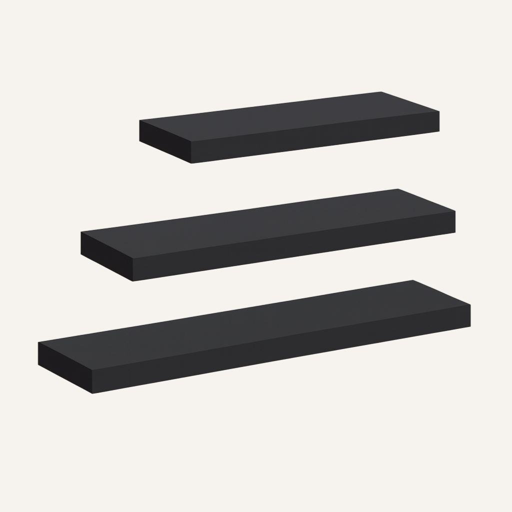 StorageWood: Wall Shelves Hanging – Stable, Decorative & Space-Saving with Solid Wood Design for Living Room & Kitchen