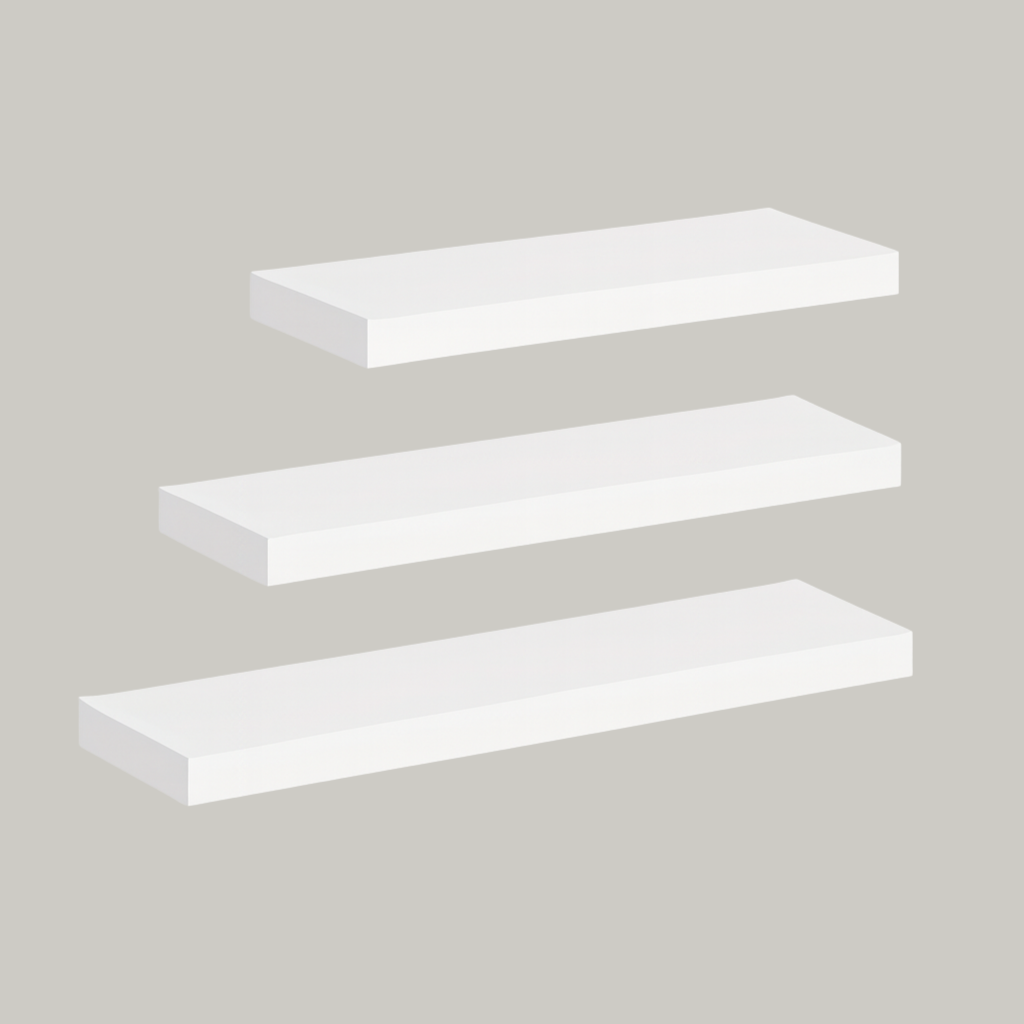 StorageWood: Wall Shelves Hanging – Stable, Decorative & Space-Saving with Solid Wood Design for Living Room & Kitchen
