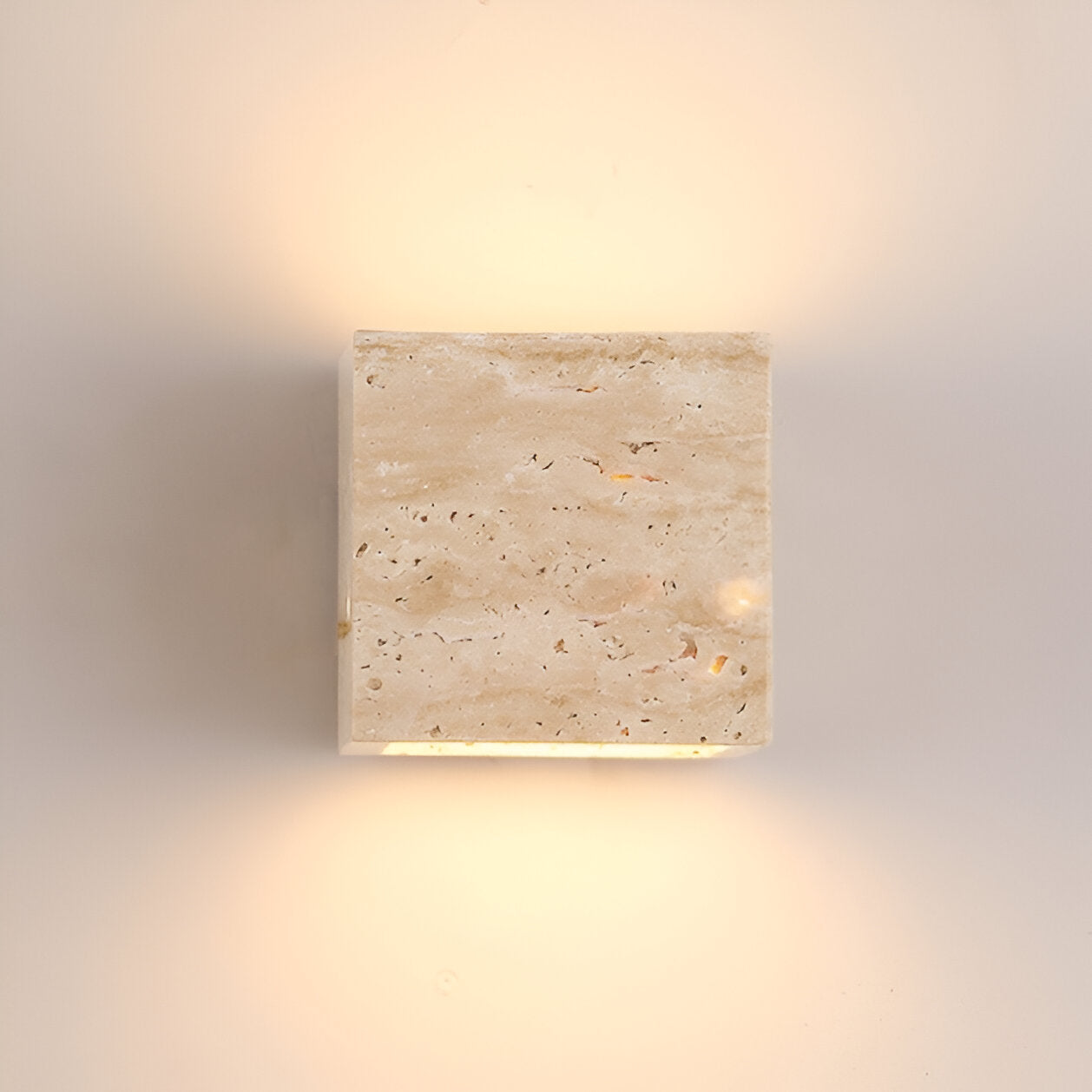 SteinLume: Travertine Wall Light – Modern LED Wall Lamp for Indoor & Outdoor Use