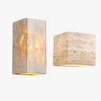 SteinLume: Travertine Wall Light – Modern LED Wall Lamp for Indoor & Outdoor Use