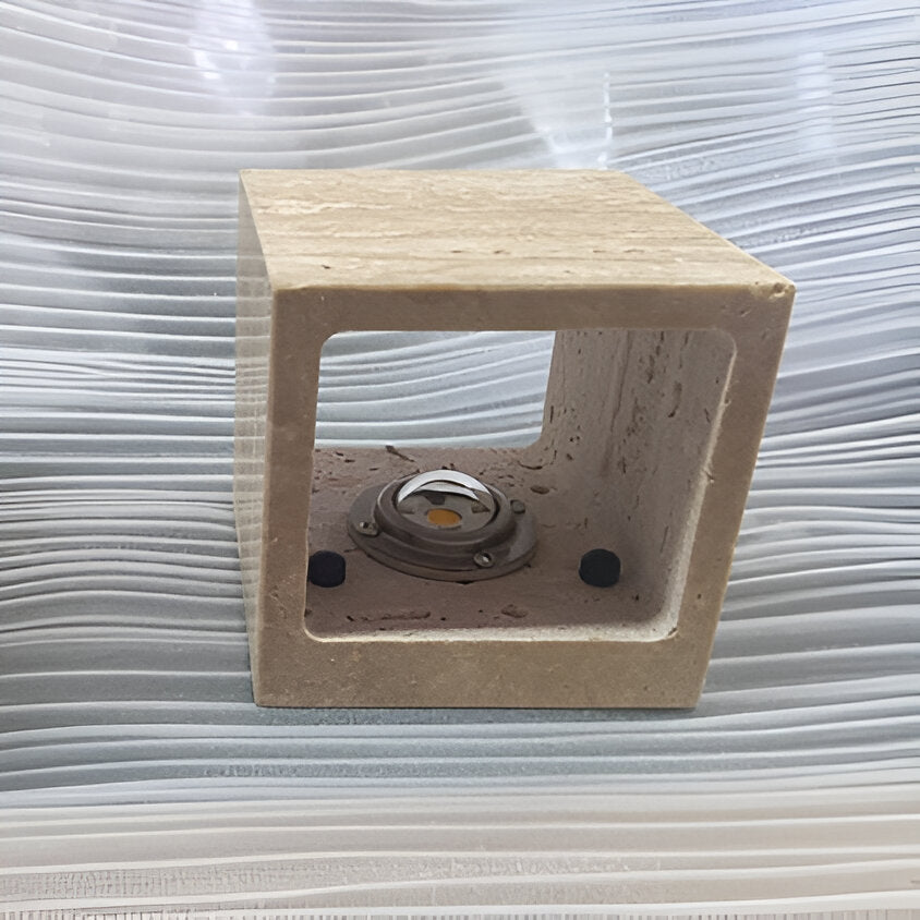 SteinLume: Travertine Wall Light – Modern LED Wall Lamp for Indoor & Outdoor Use