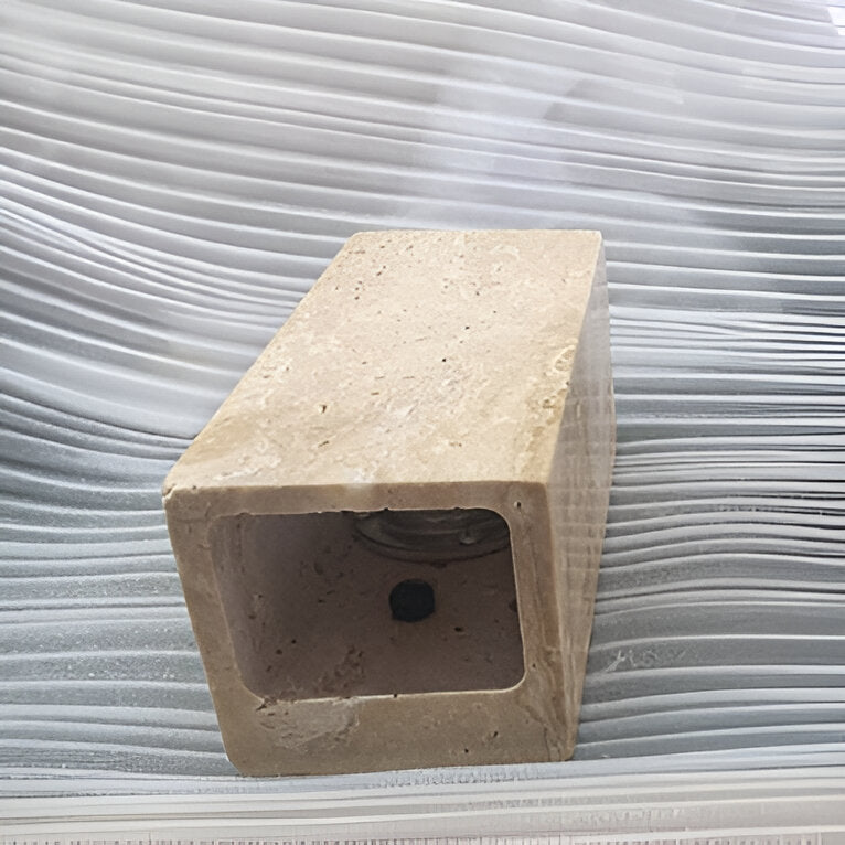 SteinLume: Travertine Wall Light – Modern LED Wall Lamp for Indoor & Outdoor Use