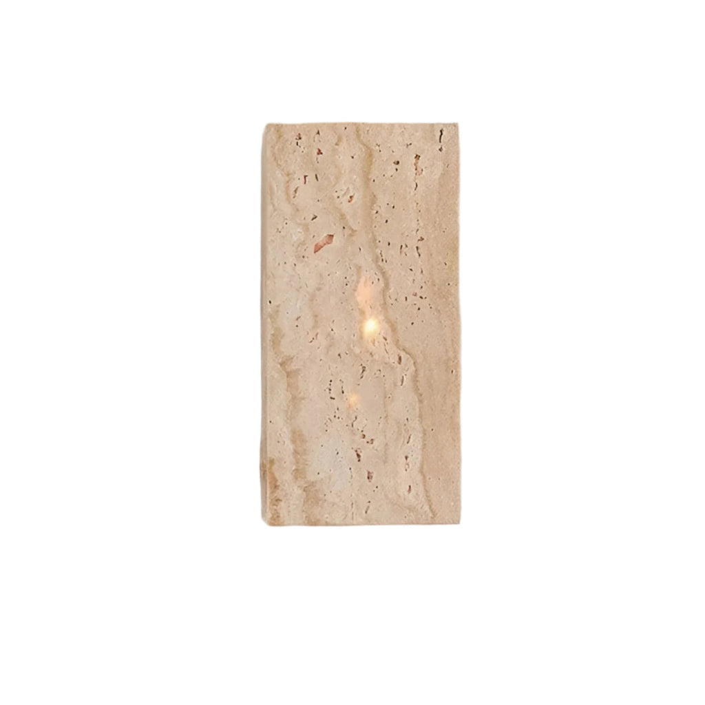SteinLume: Travertine Wall Light – Modern LED Wall Lamp for Indoor & Outdoor Use