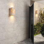 SteinLume: Travertine Wall Light – Modern LED Wall Lamp for Indoor & Outdoor Use