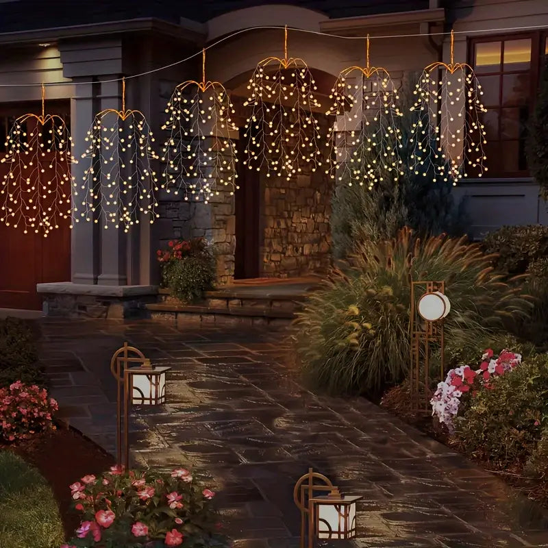 StellaBaum: 3-Piece Set Tree-Shaped LED String Lights – Christmas Lighting for Garden & Terrace