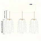 StellaBaum: 3-Piece Set Tree-Shaped LED String Lights – Christmas Lighting for Garden & Terrace