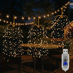StellaBaum: 3-Piece Set Tree-Shaped LED String Lights – Christmas Lighting for Garden & Terrace