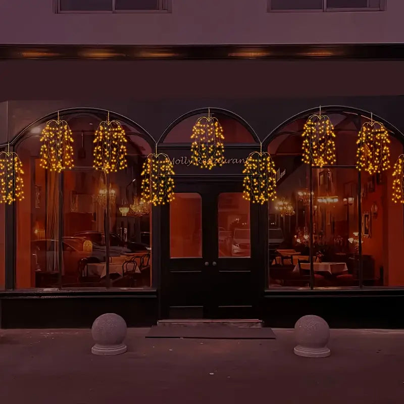 StellaBaum: 3-Piece Set Tree-Shaped LED String Lights – Christmas Lighting for Garden & Terrace