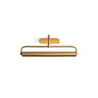 Brushed Brass Gallery Picture Light, Adjustable