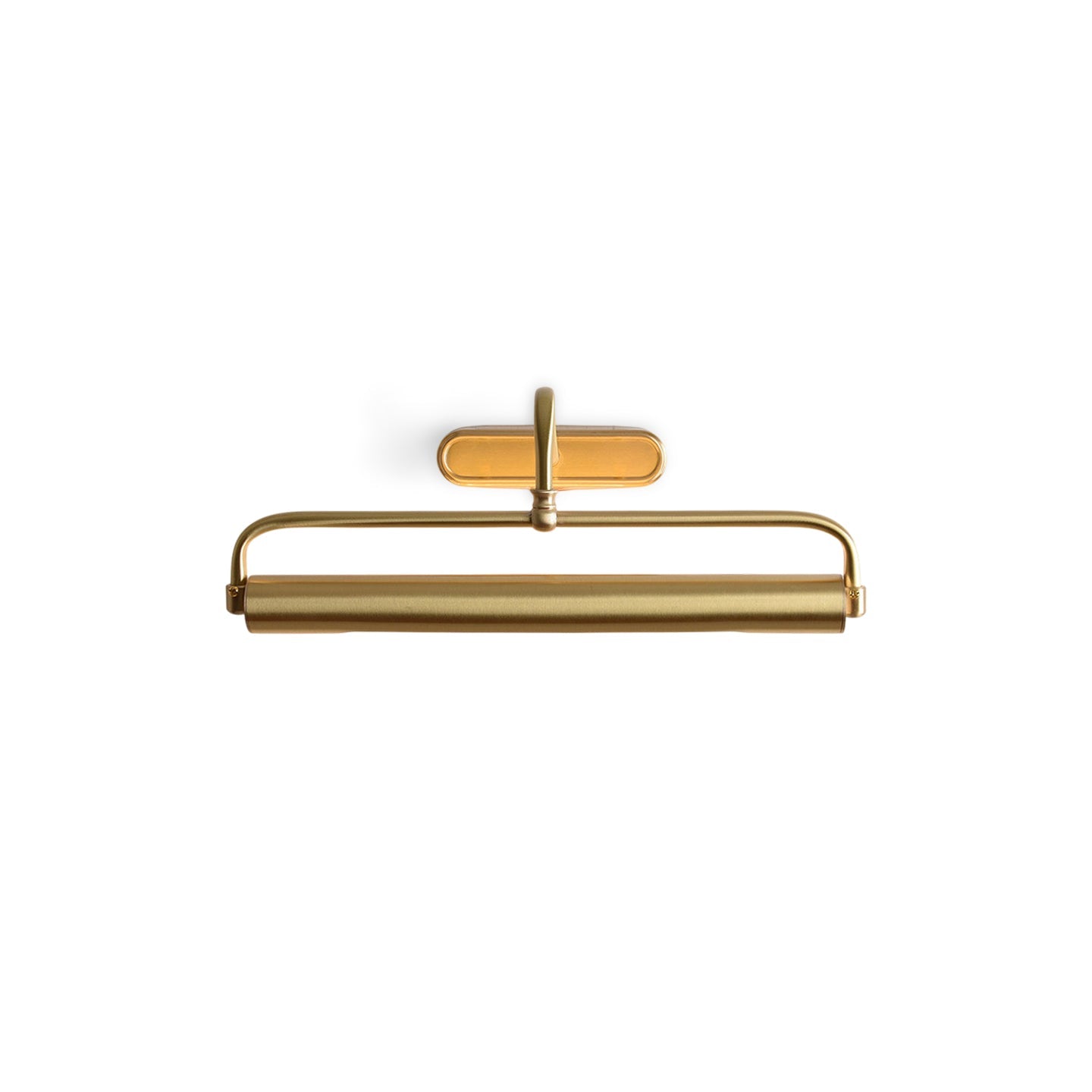 Brushed Brass Gallery Picture Light, Adjustable