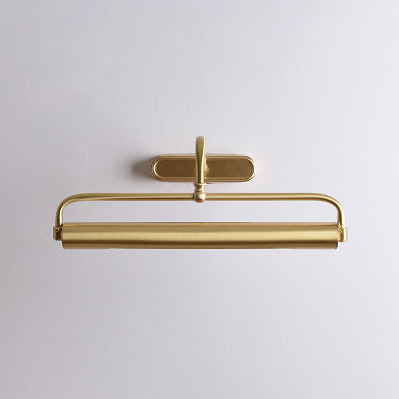 Brushed Brass Gallery Picture Light, Adjustable
