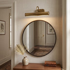 Brushed Brass Gallery Picture Light, Adjustable