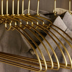 StilBogen: Seamless Hangers – Polished Metal, Wrinkle-Free & Decorative for Clothes Rails & Wardrobes (10 Pieces)
