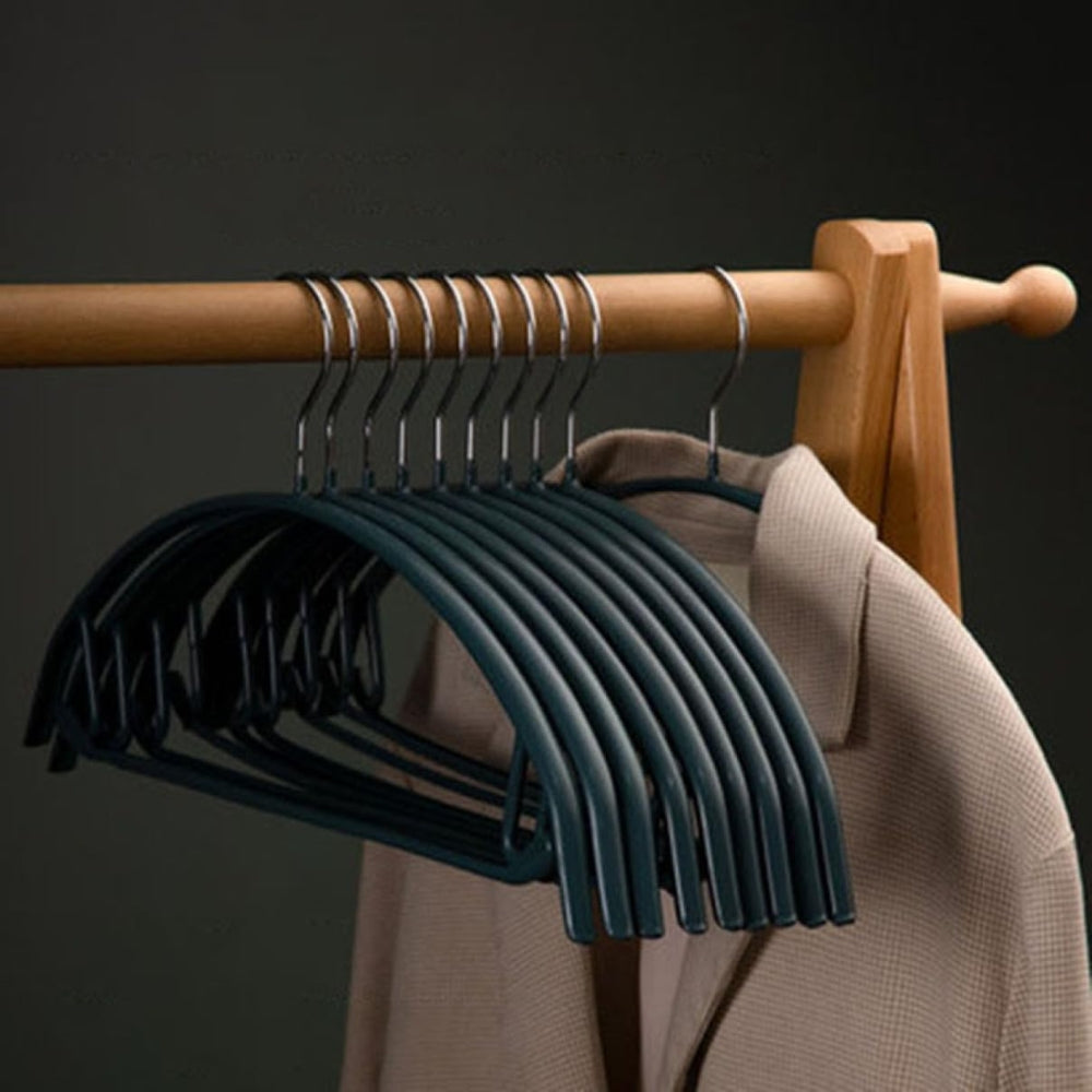 StilKurve: Hangers with Ergonomic Design – Durable, Non-Slip & Versatile for Jackets, Blouses & Dresses (Pack of 10)