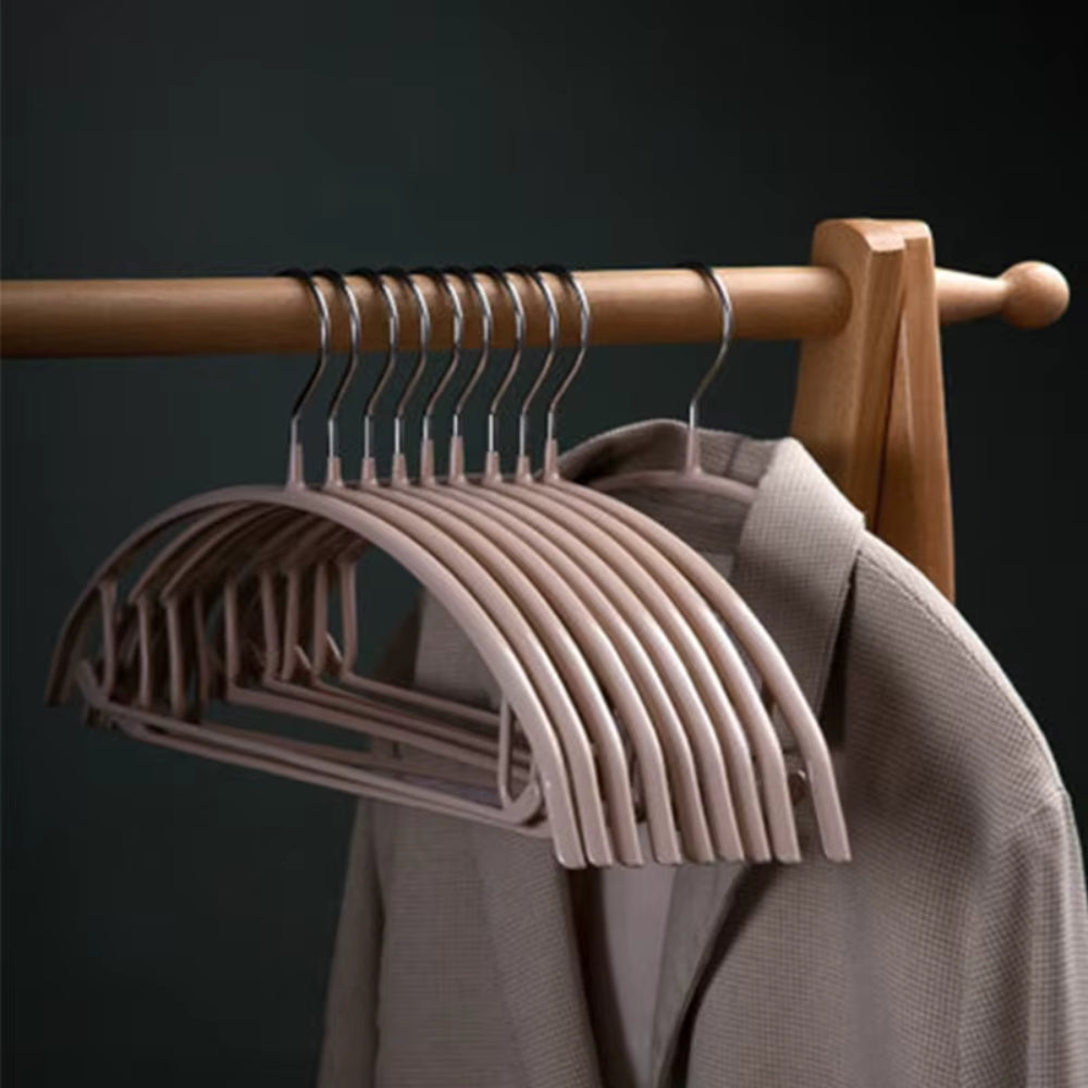 StilKurve: Hangers with Ergonomic Design – Durable, Non-Slip & Versatile for Jackets, Blouses & Dresses (Pack of 10)