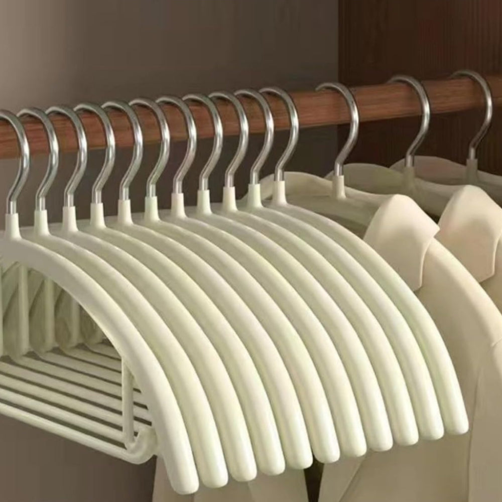 StilKurve: Hangers with Ergonomic Design – Durable, Non-Slip & Versatile for Jackets, Blouses & Dresses (Pack of 10)