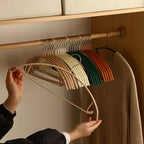 StilKurve: Hangers with Ergonomic Design – Durable, Non-Slip & Versatile for Jackets, Blouses & Dresses (Pack of 10)