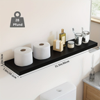 StilLang: Modern Wall Shelves – 2 Pieces, Extra Wide & Floating with Invisible Brackets for Books & Decor in the Living Room