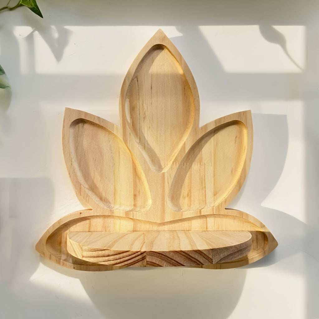 StilLotus: Decorative Wall Shelf – Space-Saving, Multifunctional & Floating with Lotus Design for Bathrooms & Living Spaces