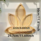 StilLotus: Decorative Wall Shelf – Space-Saving, Multifunctional & Floating with Lotus Design for Bathrooms & Living Spaces