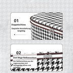 StylePattern: Foldable Storage Box in Houndstooth Design – Durable, Spacious & Ideal for Clothes & Blankets