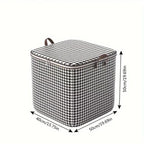 StylePattern: Foldable Storage Box in Houndstooth Design – Durable, Spacious & Ideal for Clothes & Blankets