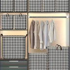 StylePattern: Foldable Storage Box in Houndstooth Design – Durable, Spacious & Ideal for Clothes & Blankets