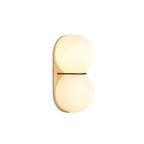 Travertine Twin-Shade Wall Sconce, Wabi-Sabi