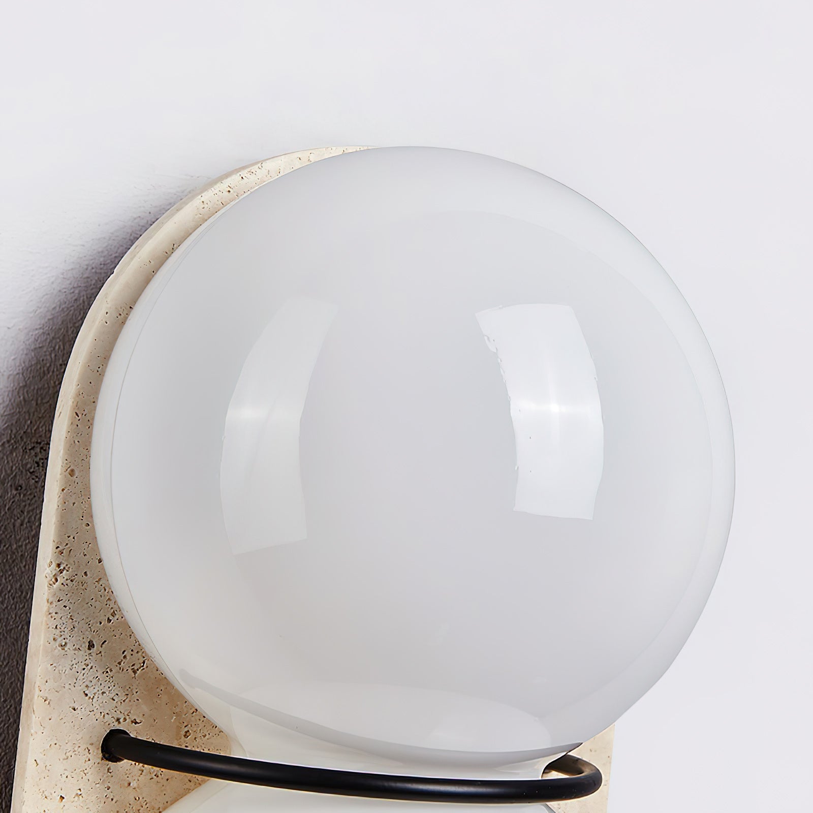 Travertine Twin-Shade Wall Sconce, Wabi-Sabi