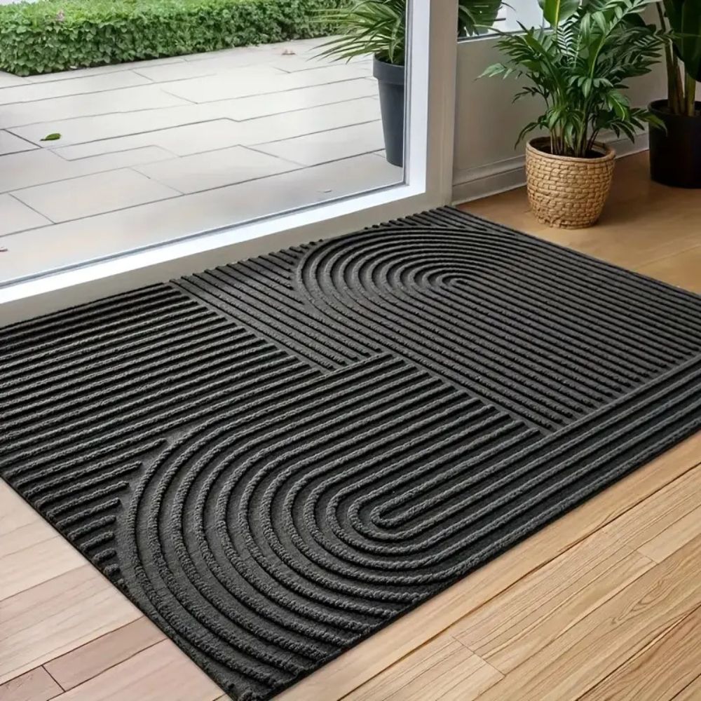 StileIntrag: Doormat – washable, non-slip & modern striped design for entrance area