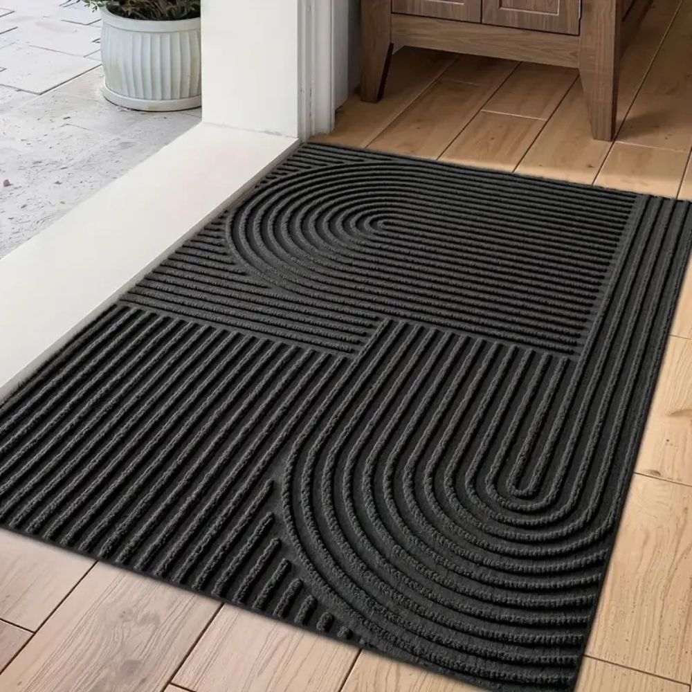 StileIntrag: Doormat – washable, non-slip & modern striped design for entrance area