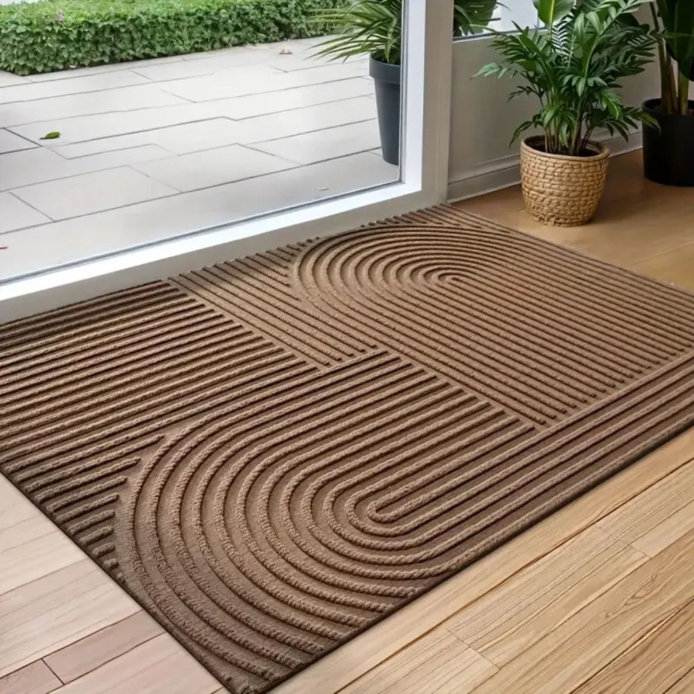 StileIntrag: Doormat – washable, non-slip & modern striped design for entrance area