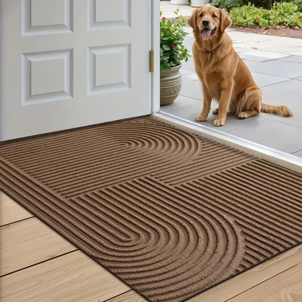 StileIntrag: Doormat – washable, non-slip & modern striped design for entrance area
