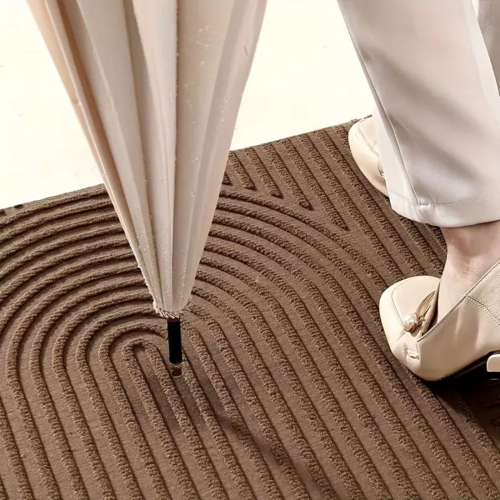 StileIntrag: Doormat – washable, non-slip & modern striped design for entrance area