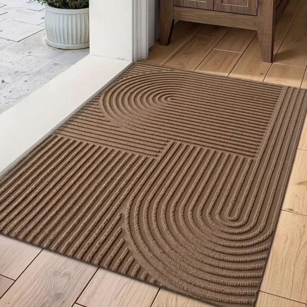 StileIntrag: Doormat – washable, non-slip & modern striped design for entrance area