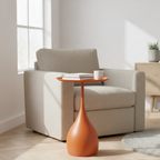 Stilsphäre: Round Side Table Metal Mobile & Decorative – for Sofa & Nightstand