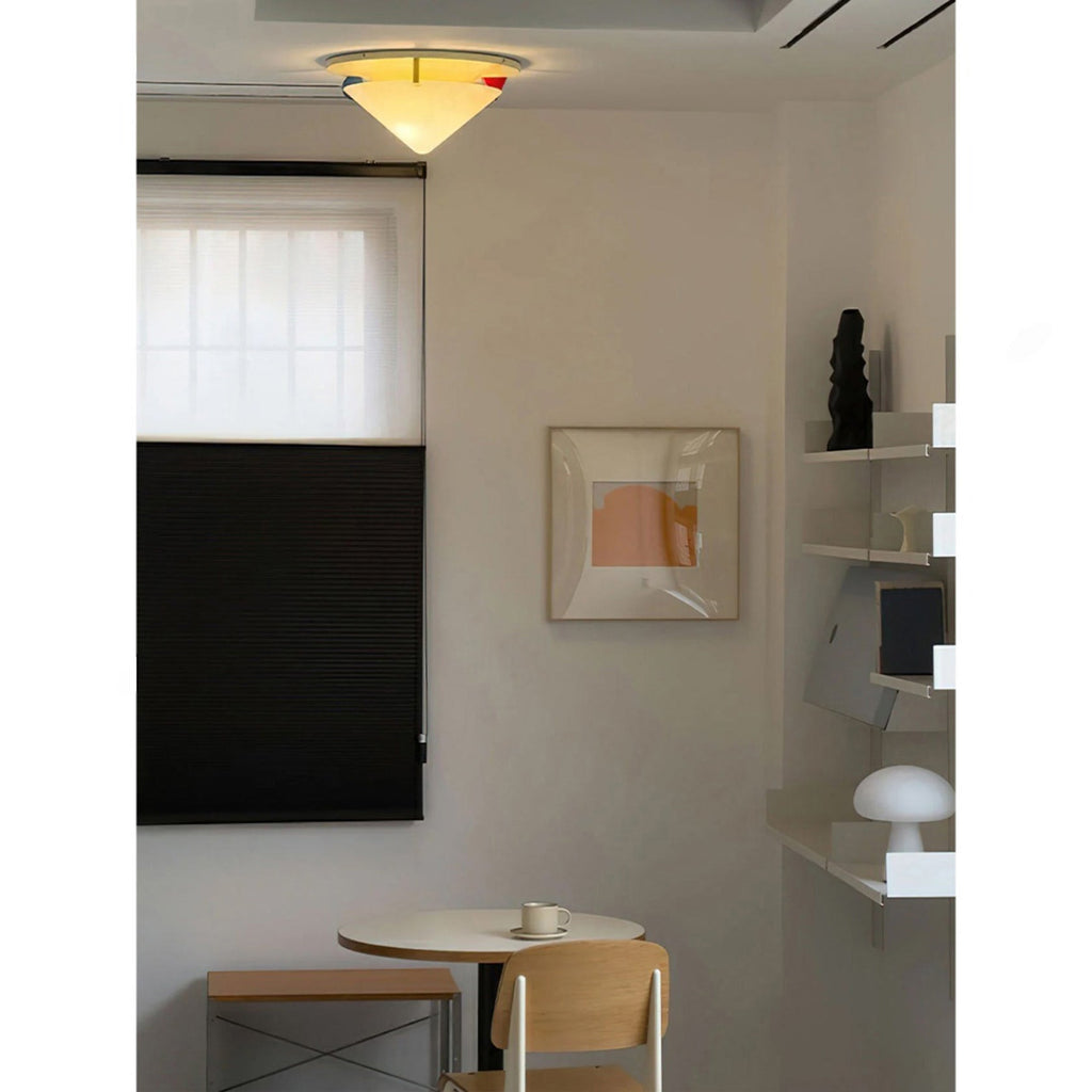 Colorful Dome Semi-Flush Ceiling Light