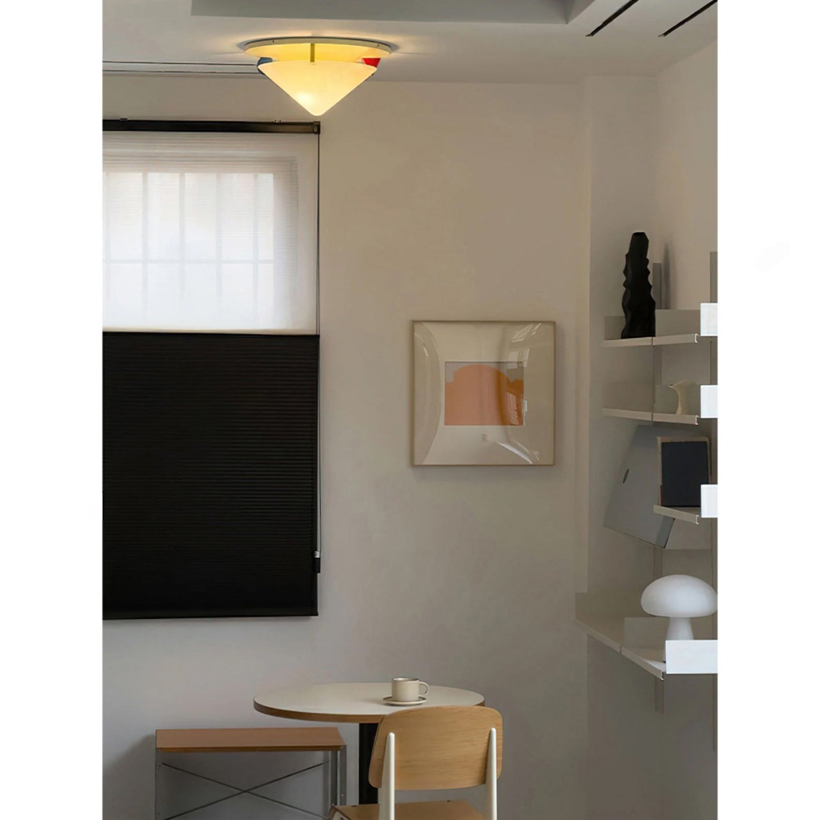 Colorful Dome Semi-Flush Ceiling Light