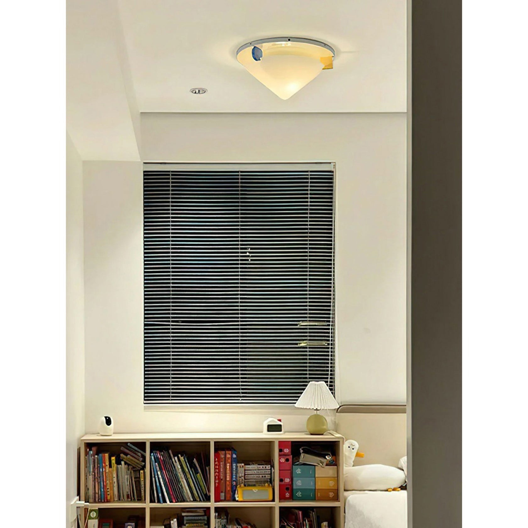 Colorful Dome Semi-Flush Ceiling Light